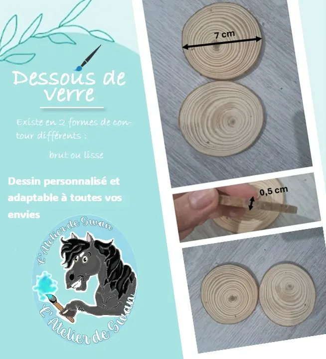 Dessous de verre brut