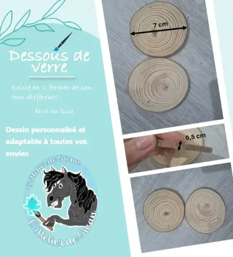 Dessous de verre brut