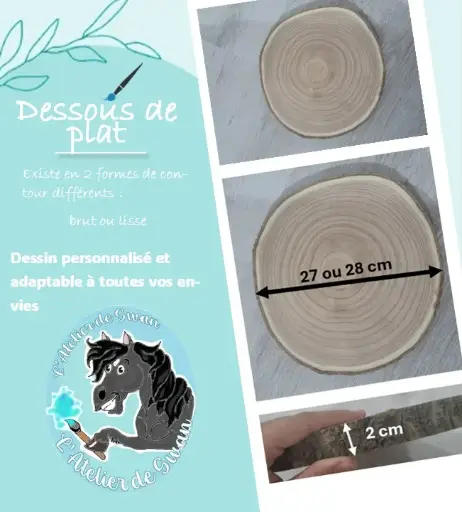 Dessous de plat brut
